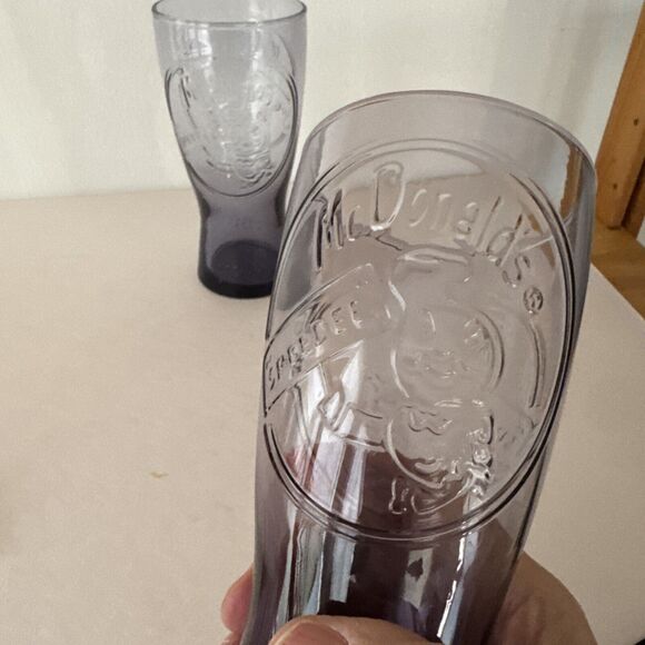 Pair of Vintage Reproductions McDonalds Purple 1955 Speedee Collectors Glasses - Picture 5 of 11